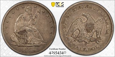 1850-O 50C WB-1 Large O XF40