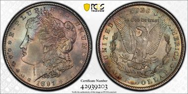 1897 $1 MS65