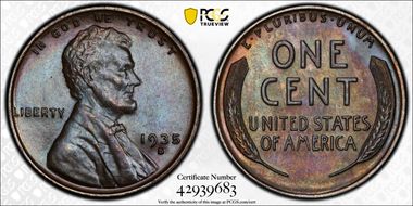 1935-S 1C MS66BN