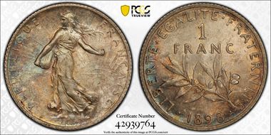 1898 1 Fr Gad-467 F-217 MS65