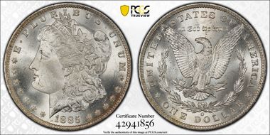 1885-O $1 MS66