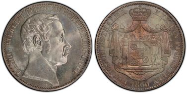 1860-B Thaler KM-46 Dav-909 MS65