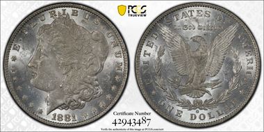 1881-O $1 MS61