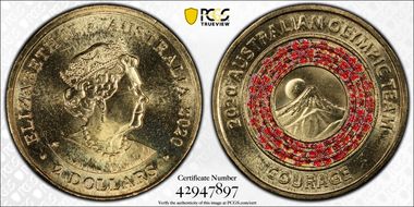 2020 $2 Olympic Team - Courage MS68