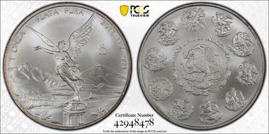 2011-Mo Onza Libertad Ag MS69