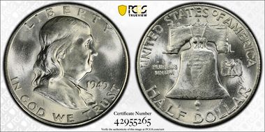 1949-S 50C MS64