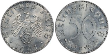 1941-E 50 Pfg J-372 MS65