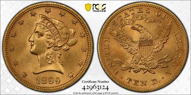 1899 $10 MS63