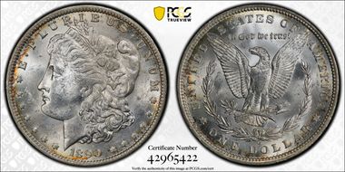 1890-O $1 MS62