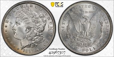 1887 $1 MS65