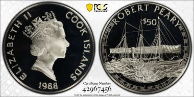 1988-FM $50 Robert Peary PR69DCAM