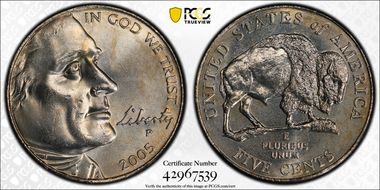 2005-P 5C Bison MS63
