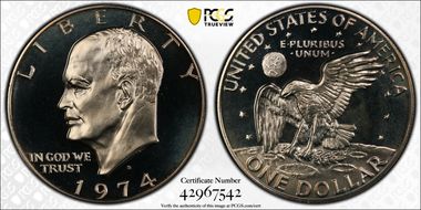 1974-S $1 Silver PR68CAM