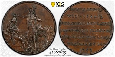 1797 Tk 1/2D DH-61 Hampshire, Portsmouth AU58BN