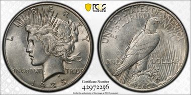 1935-S $1 AU55