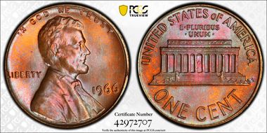 1966 1C MS65RB