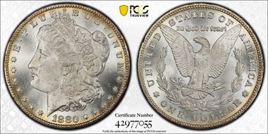 1880-CC $1 8/High 7 MS63