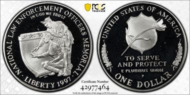 1997-P $1 Officers PR68DCAM