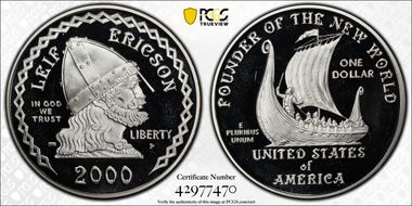 2000-P $1 Leif Ericson PR69DCAM