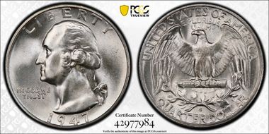 1947-S/S 25C RPM, FS-502 MS66+