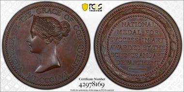 (1856) Medal Science and Art Bronzed AE SP63