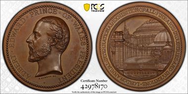 1874 Medal Eimer-1633 Bronzed AE SP64