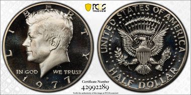 1977-S 50C PR68CAM