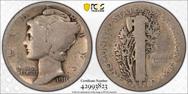 1916-D 10C AG3