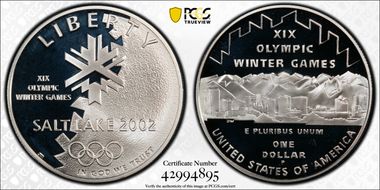 2002-P $1 Olympics-Salt Lake City PR69DCAM
