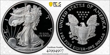 2004-W $1 Silver Eagle PR69DCAM