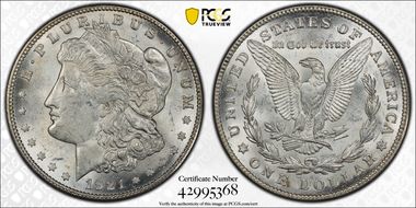 1921-S $1 MS62