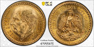 1945 2 1/2 P KM-463  Au MS66