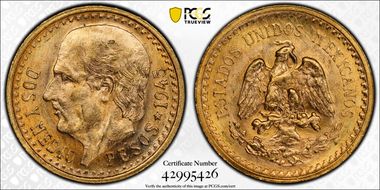 1945 2 1/2 P KM-463  Au MS66