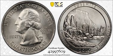 2010-P 25C Yosemite NP MS66