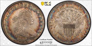 1807 50C Draped Bust VF25