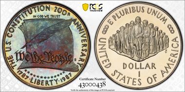 1987-S $1 Constitution PR68DCAM