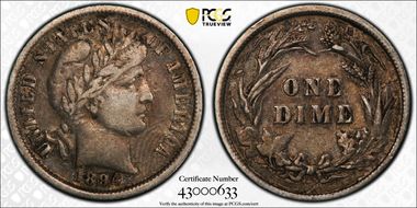 1894 10C VF25