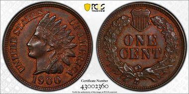 1900 1C MS63BN