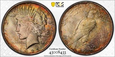1922 $1 MS66