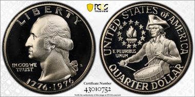 1976-S 25C Clad PR70DCAM