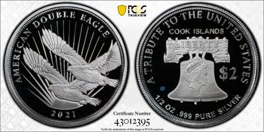 2021 $2 Double Eagle PR67DCAM