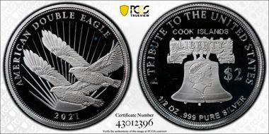 2021 $2 Double Eagle PR68DCAM