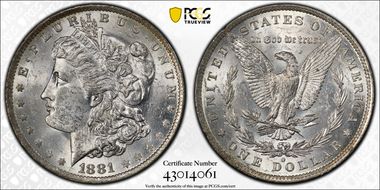 1881-O $1 MS61