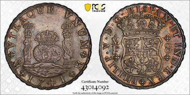 1741-Mo MF 8 R Yon-M8-41 Calico-1458 AU58