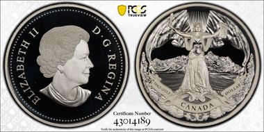2017 $1 150th Ann Confederation PR69DCAM