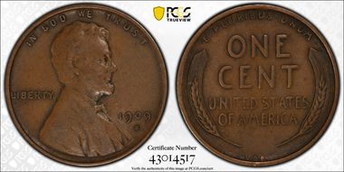 1909-S VDB 1C XF40BN