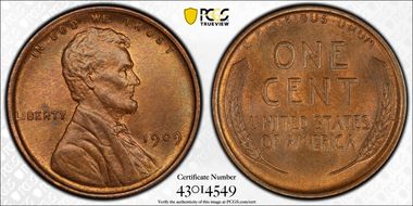 1909 1C Lincoln MS63BN