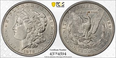 1878 7TF $1 Reverse of 1879 XF45