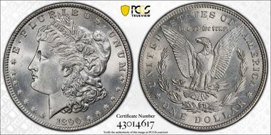 1890 $1 MS64