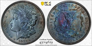 1921 $1 Morgan N1